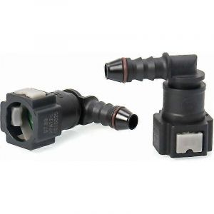Paquet De 2 Connecteur De Tuyau De Carburant De Voiture,Raccord De Tuyau D'essence,Connecteur Rapide À 90 Degrés,Connecteur Id6 En Plastique De 7,89 Mm - Neuf