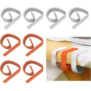 Chenquansarl-Pince Nappe, Nappe Clip, Pinces Pour Nappe De Table, 8 Pièces Clips Nappes En Plastique, Pince Nappe Clip, Pinces À Nappe Plastique, Attache Nappe Jardin Pour Cuisine Bureau Restaurant P - Neuf
