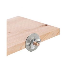 Support À Jouets À Mâcher En Bois Naturel Pour Petits Animaux (Hamsters, Chinchillas, Tamias) - Durable, Sûr Et Facile À Installer - Neuf
