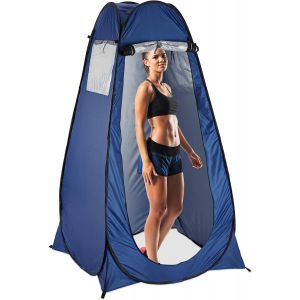 Letnerny-Tente De Douche Camping, Pop Up, Hxlxp 190 X 120 X 120 Cm, Cabine Dessayage, Étanche, Compacte, Uv 50+, Bleu Pour Randonnée - Neuf
