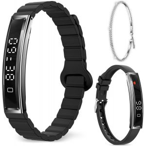 16.5g Montre Connectée Homme Femme avec Podometre Cardiofrequencemetre Montre Sport Etanche Cycle Menstruel Suivi Sommeil Calories, Montre Sport Smartwatch pour Android iOS 2 Bracelets - Neuf