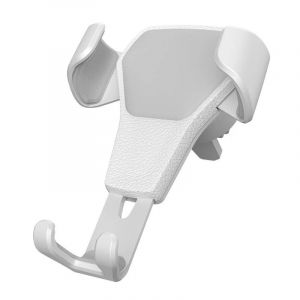 Support De Voiture Par Gravité Pour Téléphone,Clip De Ventilation,Support De Cellule Mobile,Support Gps Pour Iphone 13 12 Xiaomi Samsung White - Neuf