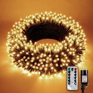 20M Guirlande Lumineuse Sapin De Noël, Guirlande Sapin De Noel Lumineux Led Exterieure Intérieur 8 Modes Etanche Guirlande Décorative Pour Maison Sapin Fenêtre Fête Mariage Patio[Z22] - Neuf