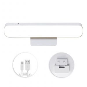Lampe De Table Magnétique Led Lumière Rechargeable Blanc Dimmable Usb Bureau Étude Lampe De Lecture - Neuf