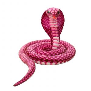 Cobra en peluche de 2,4 m, animal en peluche, serpent, grand serpent en peluche, cobra royal - Neuf
