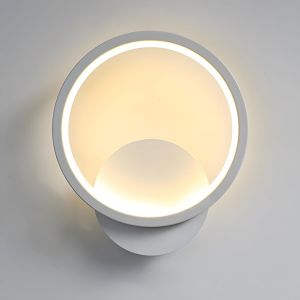 Subzonal-Applique Murale Int&eacute;rieure Led,12w 1400lm Lampe Murale Ronde Moderne 3 Temp&eacute;rature De Couleur 3000k/4000k/6000k,Luminaire Mural Interieur Pour Salon Chambre Escalier Couloir,Blanc 110-240v - Neuf