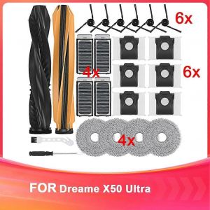 Accessoire pour aspirateur robot X50 Ultra Complete, brosse principale, filtres, tampons de nettoyage, brosses lat&eacute;rales, D - Neuf