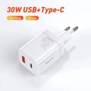 Baseus Super Si 30w Usb C Chargeur Adaptateur Pour Iphone 14 13 12 Pro Max Ipad Type C Qc 3.0 Pd Charge Rapide Pour Xiaomi Chargeur Rapide - Neuf
