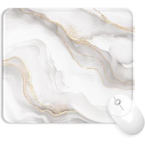JGD-Tapis de Souris Support de Repose-Poignet, Tapis Souris Ergonomique en Gel, Tapis de Souris Frais pour Gamer, Repose Poignet Souris avec Base en PU antid&eacute;rapant (11-Or Ivoire) - Neuf