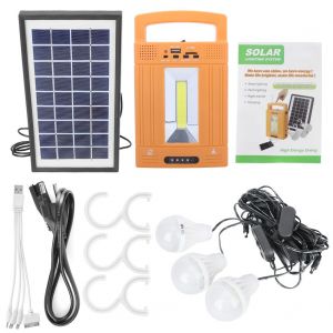 Generateur d'energie solaire multifonction LM-3608, kit d'alimentation domestique 110-240 V, prise UE - Neuf