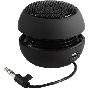 Mini haut-parleur de voyage portable avec câble audio de 3,5 mm basse tension batterie rétractable Sp - Neuf