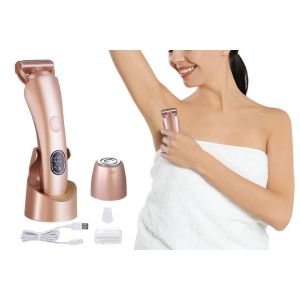 Rasoir &Eacute;lectrique Rechargeable Avec T&ecirc;te D&eacute;tachable Pour Jambes, Bras, Maillot Et Aisselles - Neuf