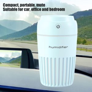Hjlian Humidificateur D'air Portable Usb En Forme De Tasse, Veilleuse Led, Diffuseur Pour Maison, Bureau, Voiture (Bleu) - Neuf