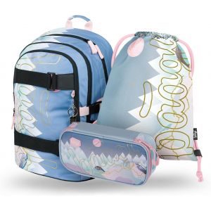 Wednesday Nevermore Ensemble Sac À Dos D'Écolier Pour Garçon Et Fille 3 Pièces Sac D'École Primaire Avec Sangle De Poitrine Et Cartable Ergonomique À Partir De La 3E Classe - Neuf