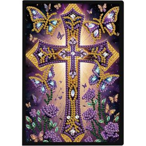 Peinture Diamant Carnet De Notes A5 Blanc Pour Journal Intime Livre De Jour Carnet De Voyage A5 Pour L'&eacute;criture Et La Planification Bloc Notes Diamond Painting Carnet De Croquis Croix - Neuf