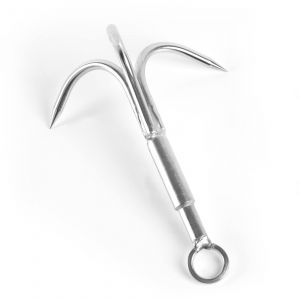 Crochet D'escalade En Acier Inoxydable 3 Griffes - Outil Edc Polyvalent Pour Activit&eacute;s En Plein Air, Dimensions 13 X 10.5 Cm, Poids 0.24 Kg - Neuf