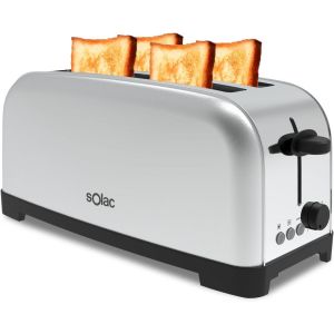 ChenQuanSarl-GrillePainlectriqueYY1400W6NiveauxDeGrillage2FentesExtraLonguesLargeurVariableFonctionsArrtRchauffageEtDgivrageLePlateauRamasseLesMiettes - Neuf
