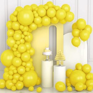 106 Pcs Ballons Jaune Ballons En Latex 5 10 12 18 Pouces Kit De Guirlande De Ballon Jaune Avec Ruban Pour Femmes Gar&ccedil;ons Filles Anniversaire F&ecirc;te Halloween Pique-Nique Douche De Mari&eacute;e D&eacute;corations - Neuf