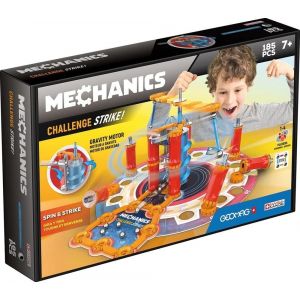 Mechanics Challenge Strike -185 Pièces -Jeu Circuit De Construction Magnétique Enfants Dès 7 Ansconstruis Ton Jeu Pour Défier La Gravité Et Tes Amis-1 À 4 Joueurs-Fabrication Suisse - Neuf