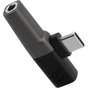 LORANKA-Adaptateur USB C vers jack 2 en 1 pour casque - Adaptateur USB C vers jack 3,5 mm - Type C - Compatible avec iPhone 15 Pro Max, iPad Pro/Mini 6, Galaxy S24 Ultra S23, Huawei Xiaomi, gris - Neuf