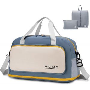 RFCBC-Bagage Cabine 55x40x23 pour Avion Tui Lufthansa Airways Bagage a Main 50L Grand Sacs de Voyage Imperméable Sac à Dos de Weekend Hommes Femmes pour Pliable Sport, Fitness, Polochon Bleu - Neuf