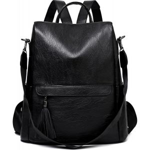 Sac a dos Femme Antivol,Sac a Main Femme dos &Eacute;tanche en Pu Cuir Tendance Sacs Bandouli&egrave;re Elegant Loisir Pour Voyages,Travailler,&Eacute;cole Et Quotidie - Neuf