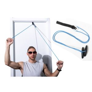 Poulie d'&eacute;paule pour la r&eacute;&eacute;ducation &agrave; domicile - Poign&eacute;e de porte en PVC, longueur de corde r&eacute;glable, mat&eacute;riaux durables - Neuf