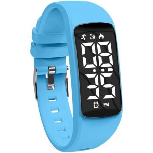 Kalanka-Montre Digitale Enfant Avec Chronomètre,Alarme, Date,Distance,Podomètres Marche Non Connecté-Montres Sport Pour Fille Garcon Avec Bracelet En Silicone - Neuf