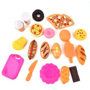 1 jeu de jouets de cuisine en plastique pour enfants (type alimentaire) - Neuf