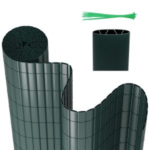 Canisse En Pvc Protection Anti Regard Pour Jardin Et Balcon Ultra R&eacute;sistant Pvc Vert 120 X 600cm - Neuf