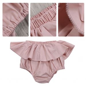 Pantalon D'entrainement En Pp Pour Bebe Fille, Culotte Triangulaire Pour Nourrisson (Rose 80 Cm) - Neuf