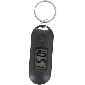 Bnhgc-Porte-Clés Montre De Poche À Clipser : Montre Électronique Numérique Led Lumineuse Pour Enfants, Infirmières, Étudiants, Test, Maison, Bureau, Extérieur, Blanc - Neuf