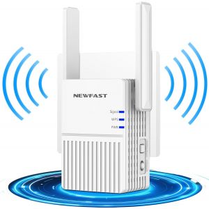 2025 New N300 Repeater WiFi RE515, 2.4GHz Powerful WiFi Amplifier, 300Mbps WiFi Extender Covers up to 90&iquest;, Powerful Wireless WiFi Repeater Compatible with All Internet Boxes - Neuf