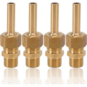 Mevronisshop-Jetnozzle De Fontaine En Laiton, Lot De 4 Buses De Fontaine À Eau Embout De Buse En Laiton Pour Fontaine Spray Buse Fontaine Tête D'arrosage Réglable Buse Pour Arrosage Pour Étang Fontai - Neuf