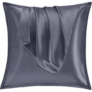 Kalanka-Taie Oreiller Satin 65x65 Lot De 2,Pour Cheveux,Similaire Aux Taie D Oreiller En Soie,Housse De Coussin 65x65,Taies D'oreillers Certifié Oeko-Tex Blue Violet - Neuf