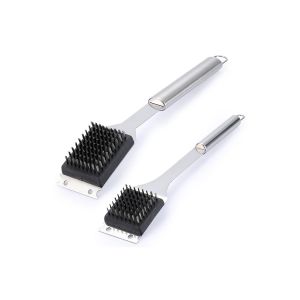 Ensemble de brosses pour barbecue - 2 brosses en acier inoxydable (41,9 cm et 35,6 cm) pour un nettoyage facile - Neuf