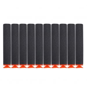 100pcs Toy Gun Soft Recharge Bullets Fl&eacute;chettes EVA Mousse Accessoire R&eacute;utilisable (Noir) - Neuf