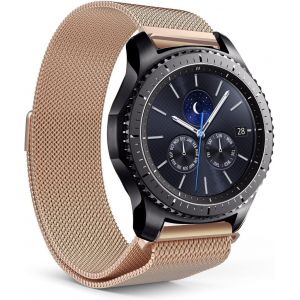 Kal-Bracelet De Rechange En Métal Pour Samsung Gear S3 Frontier 22 Mm Bracelet Classique Homme U2013 Acier Inoxydable - Neuf