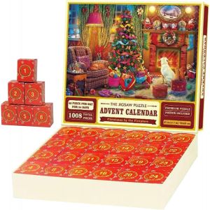 (No&euml;l, Calendrier) Puzzle Calendrier, Vacances &agrave; la D&eacute;coration de Calendrier de l'Avent, de No&euml;l sur le Th&egrave;me de Bo&icirc;te-Cadeau Calendrier de l'Avent de Puzzle Bo&icirc;te avec 24 de Vacances Sc&egrave;nes, Calend - Neuf