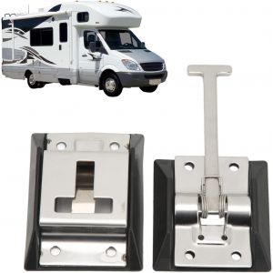 T-Type D'entrée Loquets De Porte, En Acier Inoxydable 316 Rv Arrêt De Porte, Lourds À L'extérieur De La Porte Maintenez Crochet Et De Retenue De Matériel Pour Camping Car, Caravane - Neuf