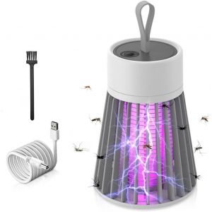 MAA-Lampe Anti Moustique, Rechargeable Electrique Tueur Mouche Lampe Anti Mouche Pas Bruit Exterieur Intérieur Camping Tueur d'Insectes Répulsif Efficace Portée 100m² - Neuf