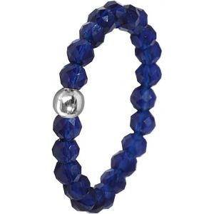 Kal-Bague Femme, Bagues &Eacute;lastiques En Perles De Pierre Bague Perl&eacute; En Pierre Naturelle Bague &Eacute;lastique Femme Avec Perle En Or Bague En Pierre Naturelle Facett&eacute;e Perle Anneaux Empilable - Neuf