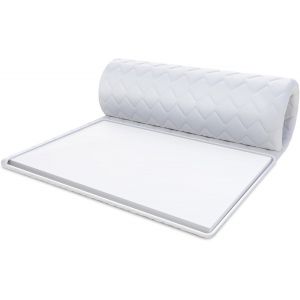 lbgwp60-Surmatelas En Mousse Froide 160 X 200 Cm Dureté H4 Hauteur Env. 5 Cm Convient Aux Personnes Allergiques Certifié Öko-Tex Blanc - Neuf