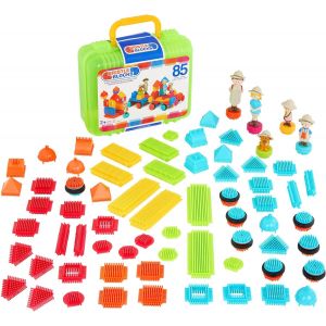 DDA-B. Toys - 44259 - Jeu de Construction - Bristle Blocks - Safari Set - 85 Pièces - Neuf