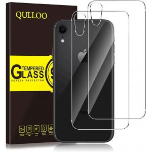 Compatible Avec Iphone Xr 6.1 Inch 2018 Arri&egrave;re Verre Tremp&eacute;, 9h Duret&eacute; 2.5d Couverture Compl&egrave;te Film Protection Arri&egrave;re &Eacute;cran Protecteur Vitre Coque De Remplacement - Neuf