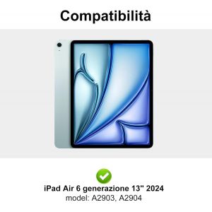 Kalanka-Clavier Pour Ipad Air 13 (M2 2024/M3 2025), Bluetooth Magn&eacute;tique Amovible, &Eacute;tui Avec Qwerty Italien Clavier Pour Ipad Air 13"" M3 2024/2025, Rose Clair - Neuf