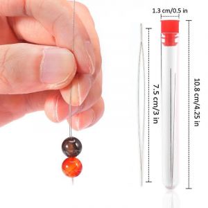 Bracelet Collier Fil Rond Transparent Fil &Eacute;lastique Aiguille Set - Rond Transparent Cristal Thr - Neuf