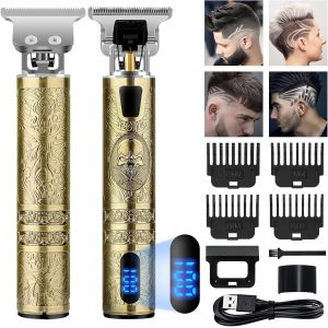 Tondeuse Cheveux Hommes, Tondeuse Barbe Electriques Professionnelle, Sans Fil Rasoir, &Eacute;cran &Agrave; Led, Rechargeable, Silencieuse Pour Les Enfants Et La Famille - Neuf