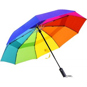 ERSHI-Parapluie Pliant Automatique, Parapluie Homme Parapluie de Voyage Résistant à la Pluie de Résistance Compacte de Haute Quali[388] - Neuf
