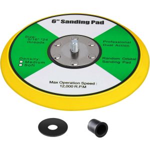 Plateau de support pour ponceuse 150 mm M8 150 mm-Support de polissage-Cire-Meuleuse électrique-Outil de ponçage (150 mm jaune) - Neuf